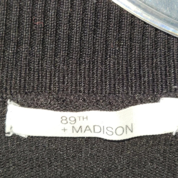 89th & Madison  Black Sweater Cowl Neck - Picture 2 of 6